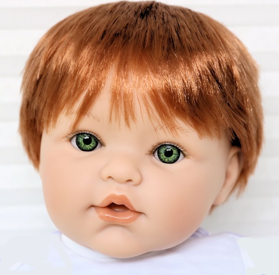 Picture of Magic Baby  - Red Hair, Green Eyes White Onesie