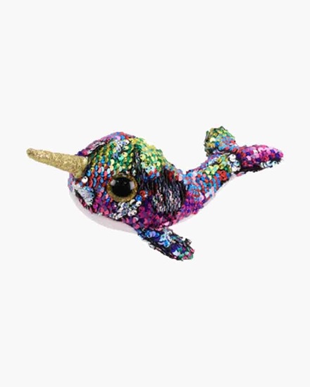 Picture of "Calypso" the Narwahl- Flippables - Small Sequin Plush - New in 2019