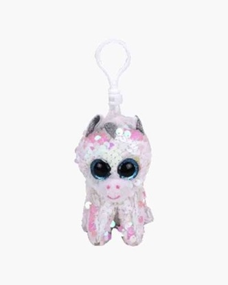 Picture of "Diamond" the Unicorn - Flippables - Sequin Plush Key Rings - New in 2019