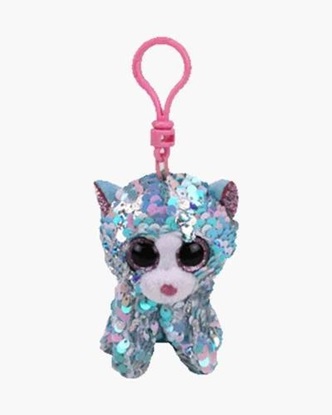 Picture of "Whimsy" the Cat- Flippables - Sequin Plush Key Rings - New in 2019