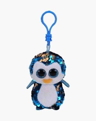 Picture of "Payton" the Penguin- Flippables - Sequin Plush Key Rings - New in 2019
