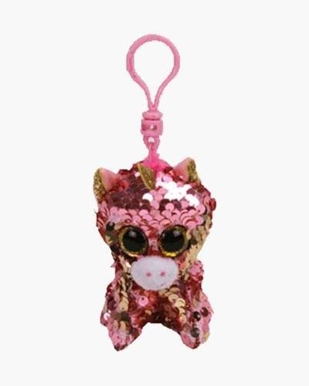 Picture of "Sunset" the Unicorn- Flippables - Sequin Plush Key Rings - New in 2019