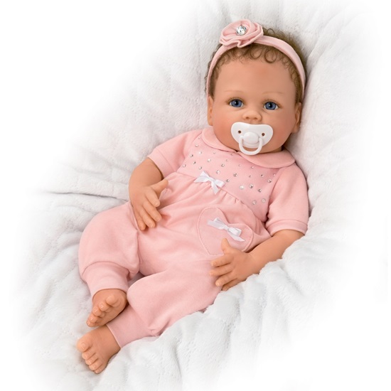 Picture of Cooing Chloe - Soft Silicone - Cloth Body FREE NEXT DAY SHIPPIING