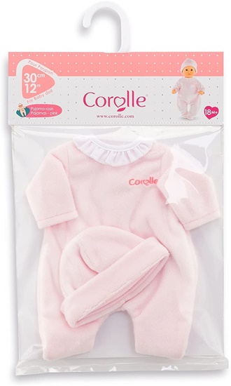Picture of Pink one Piece PJ's for 12 Inch Baby Doll