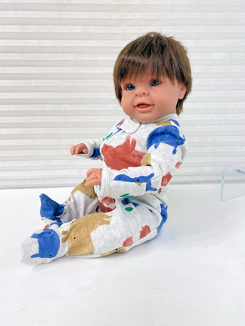 Judy's Doll Shop | Happy Baby Boy - Brown Hair, Blue Eyes