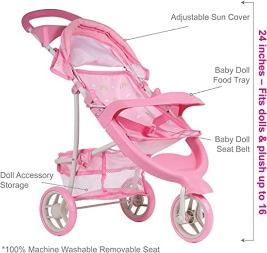 Picture of Rainbow Rose Snack & Go Stroller