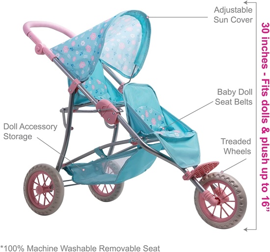 Picture of Flower Power Twin Stroller
