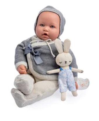 Picture of La Baby - Original Gray Outfit - 17 inches - Soft Body