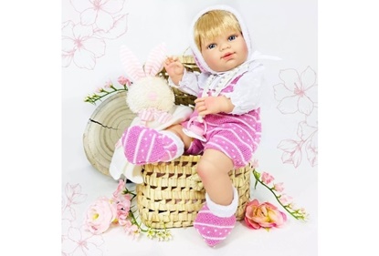 Picture of Baby Rn Doudou - all vinyl - pink