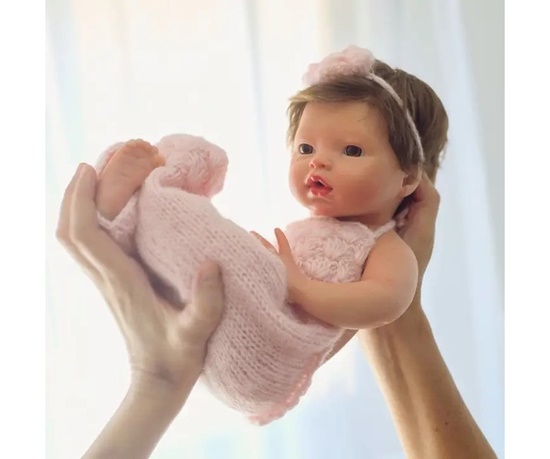 Picture of Silicone Baby Reborn - "Iris" - Real Girl + Extra outfit