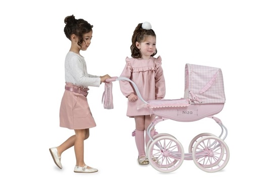 Picture of DeCuevas Toys - Nice 3 in 1 XL Carriage - Pink - 32 inches (81 cm) tall