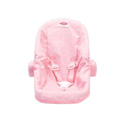 Picture of Pink Hearts Car Seat/Carrier for Dolls-Fits Up To 20"