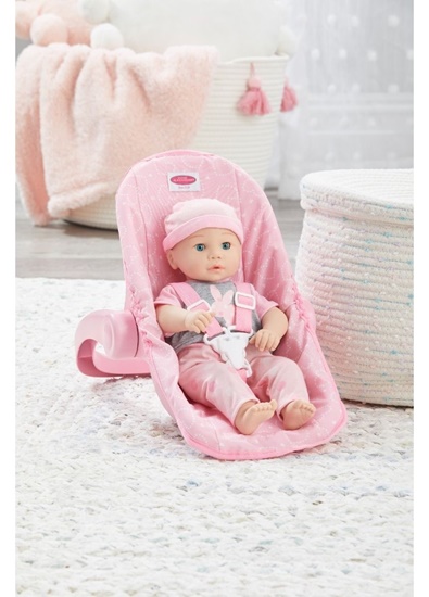 Picture of Pink Hearts Car Seat/Carrier for Dolls-Fits Up To 20"