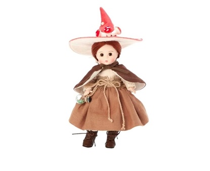 Picture of Mushroom Magic Witch-8 inch -Lt Skin, Brown Eyes, Brown Hair