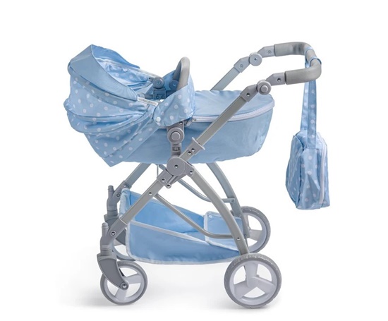 Picture of Deluxe Folding Sports Pram Stroller - Blue