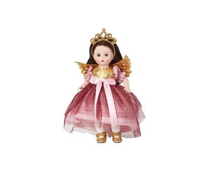 Picture of 8" Golden Glitter Angel - Brown Hair Blue Eyes - New in 2025
