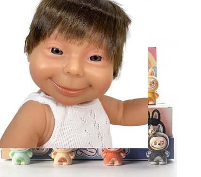 Picture of Nines d Onil - Down Syndrome Baby - Real Girl - All Vinyl - 15 i nches