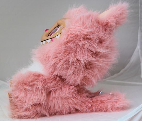 Picture of Large Fuzzy Plush Labubu - Light, Pink-Read Description