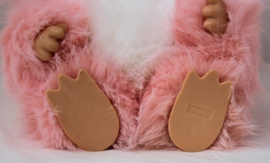 Picture of Large Fuzzy Plush Labubu - Light, Pink-Read Description