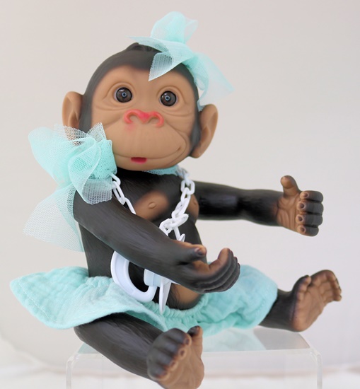 Picture of Baby Monkey-Blue Skirt