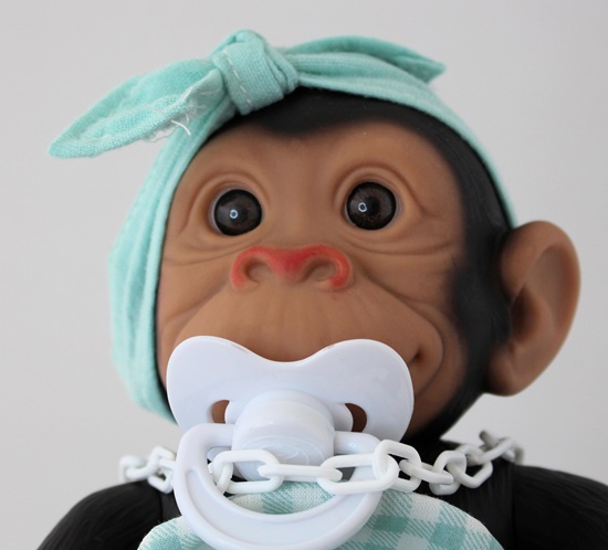 Picture of Baby Monkey-Blue Gingham Outfit