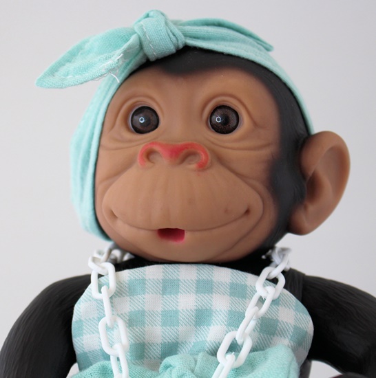 Picture of Baby Monkey-Blue Gingham Outfit
