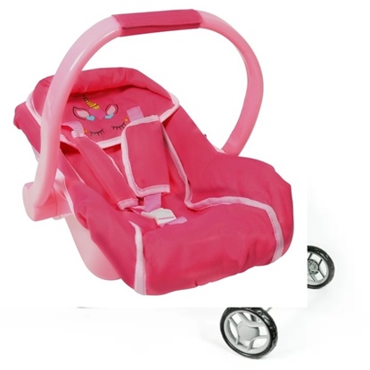 Picture of New York Doll Collection - Unicorn Car Seat Carrier - Fits 18" Dolls